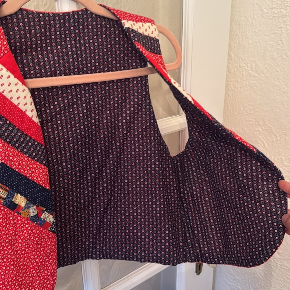 Handmade Vintage Patchwork Vest - image 4